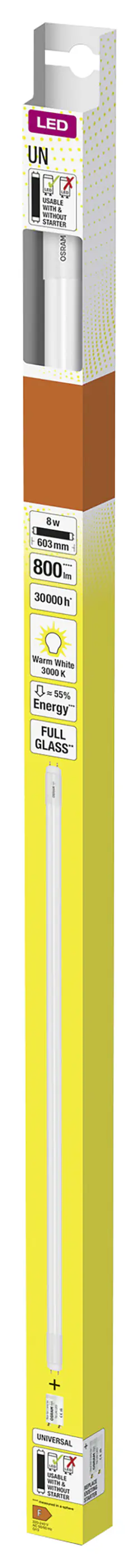 Osram LED Röhre 60 cm G13 8 W warmweiß