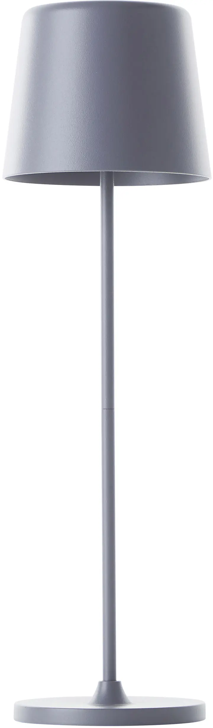 Brilliant LED Akku-Tischlampe Kaami 37 cm dimmbar USB-Kabel grau warmweiß 
