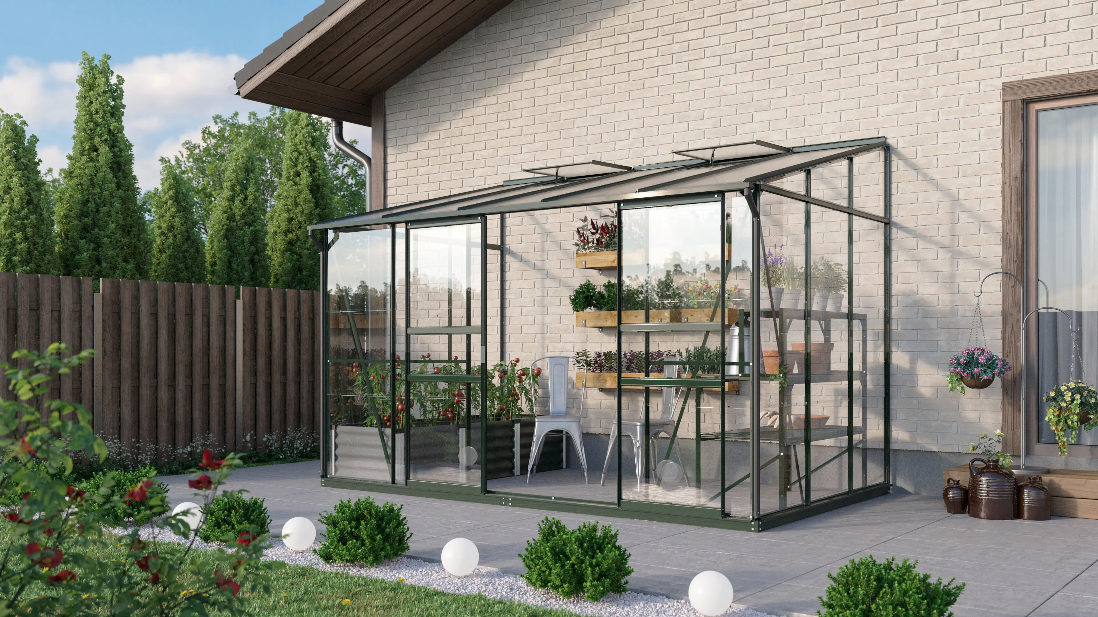 Vitavia Gewächshaus Osiris 6500 190 x 317 cm 3 mm ESG