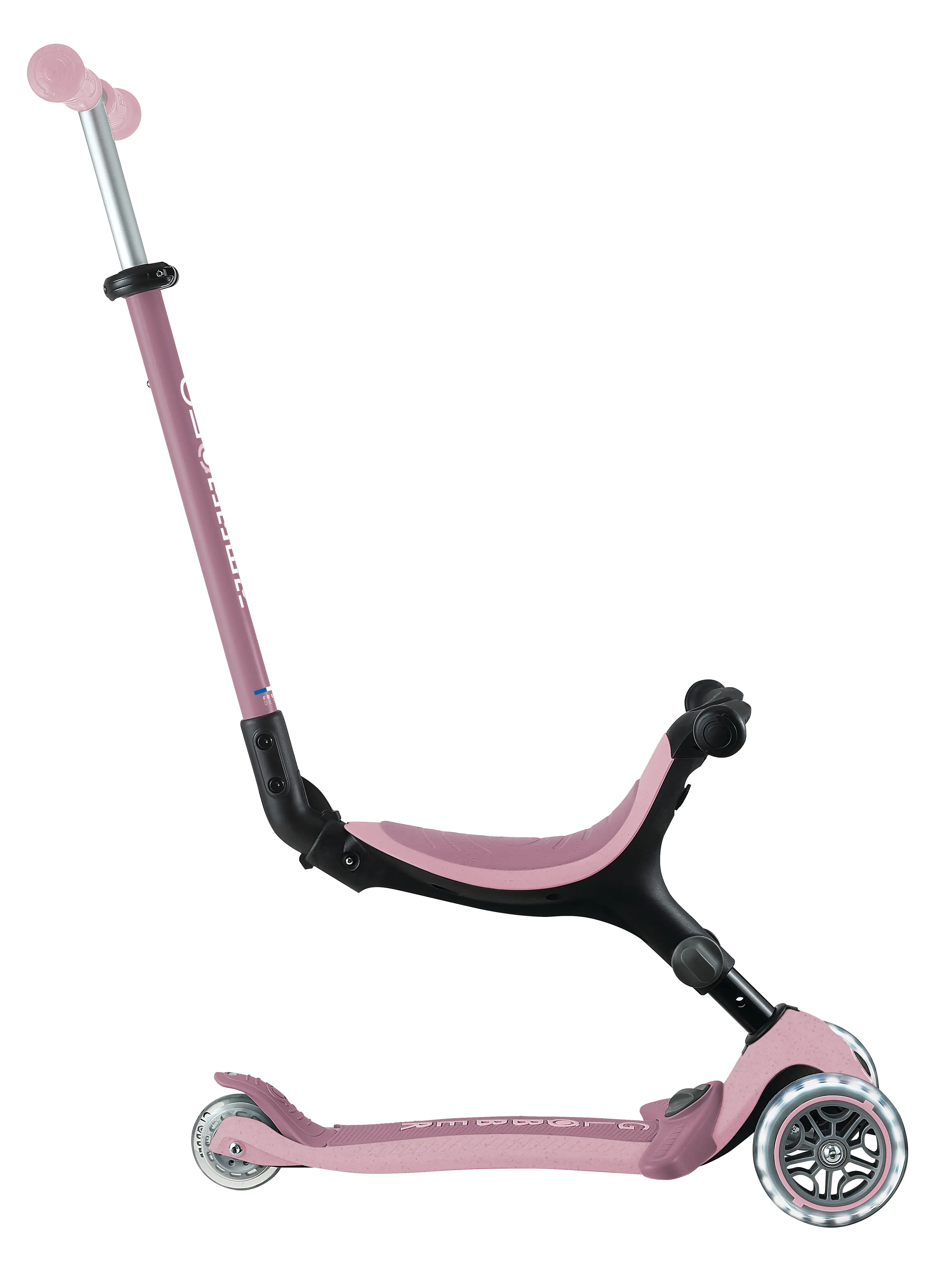 Globber 3-in-1 Fahrzeug Go-Up Active Lights Eco beere mit Leuchtrollen