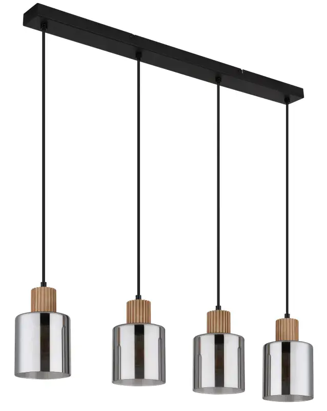 Globo Hängeleuchte Aleidis 78 x 120 cm schwarz matt