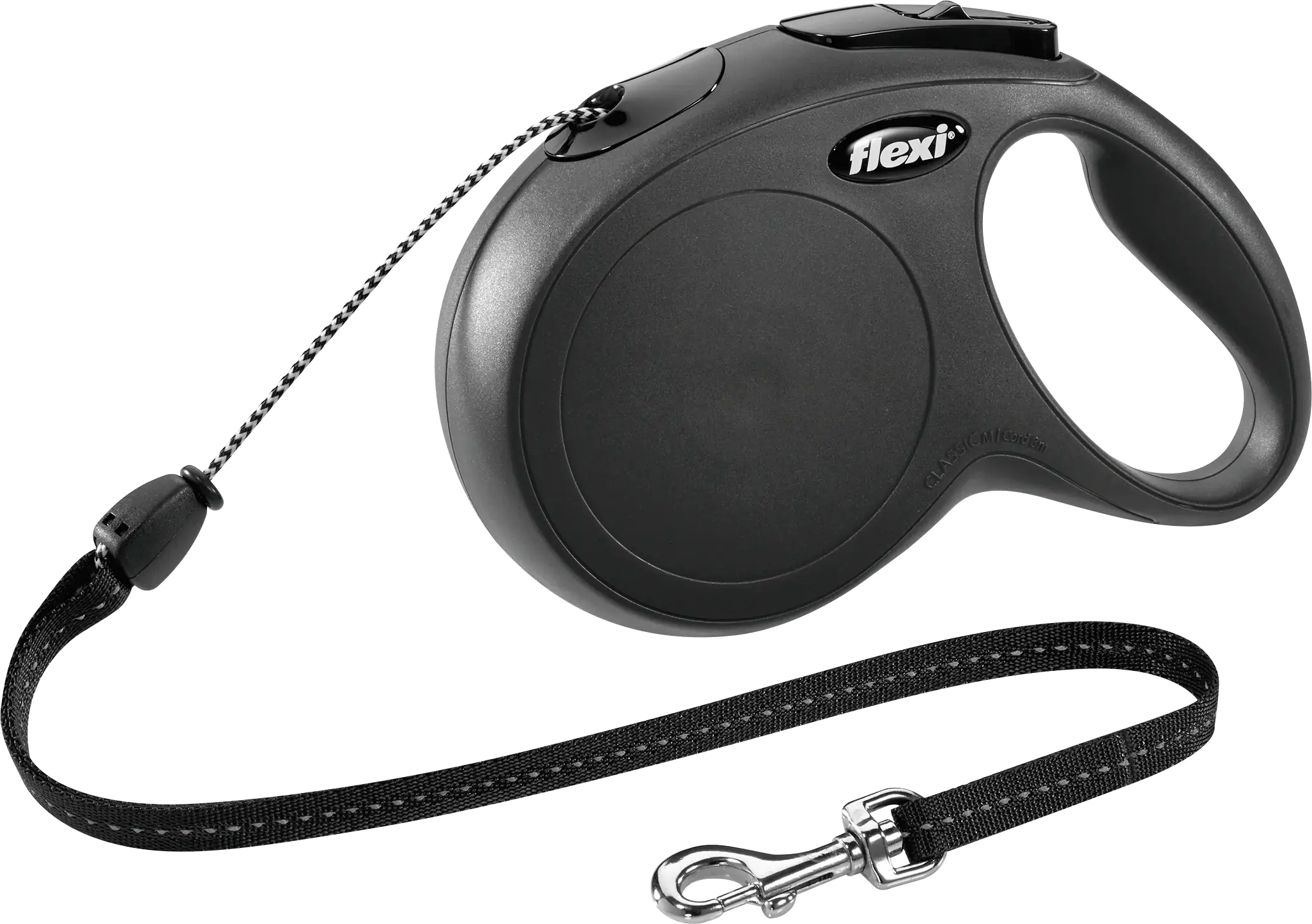 Flexi Hundeleine New Classic M schwarz, Seil