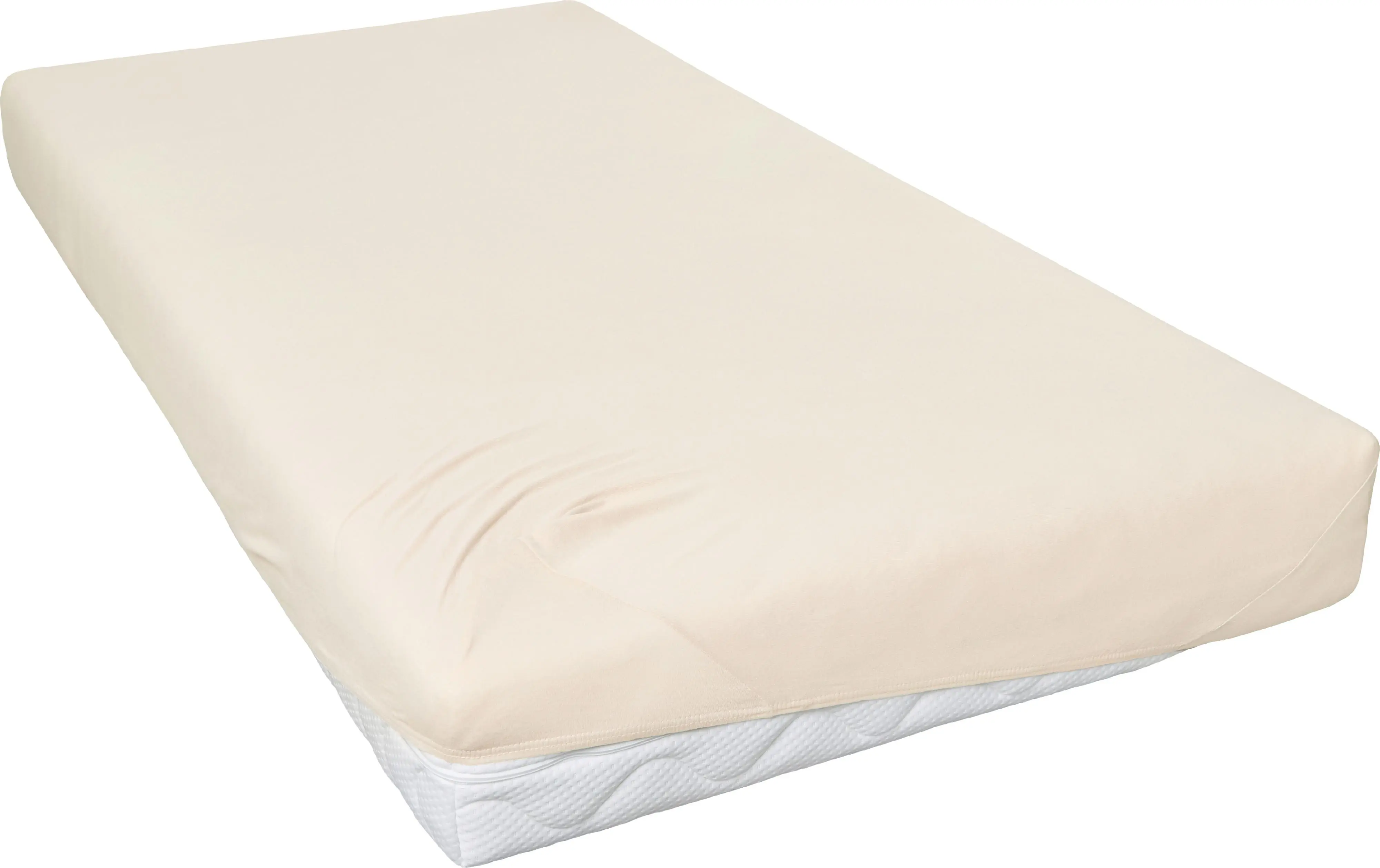 Jersey Spannbettlaken 150 x 200 cm ecru