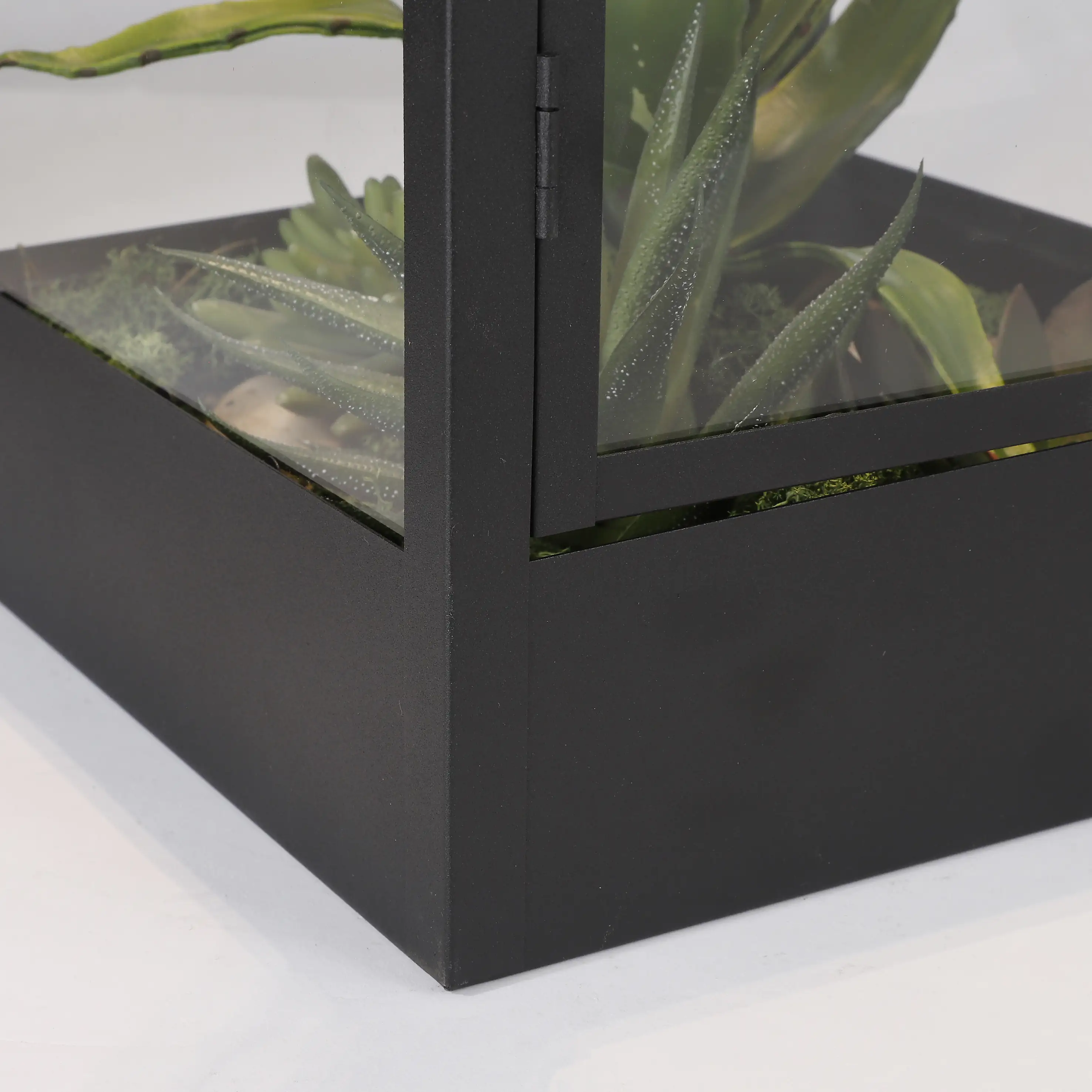 Mica Laterne Flint schwarz 20 x 20 x 48 cm