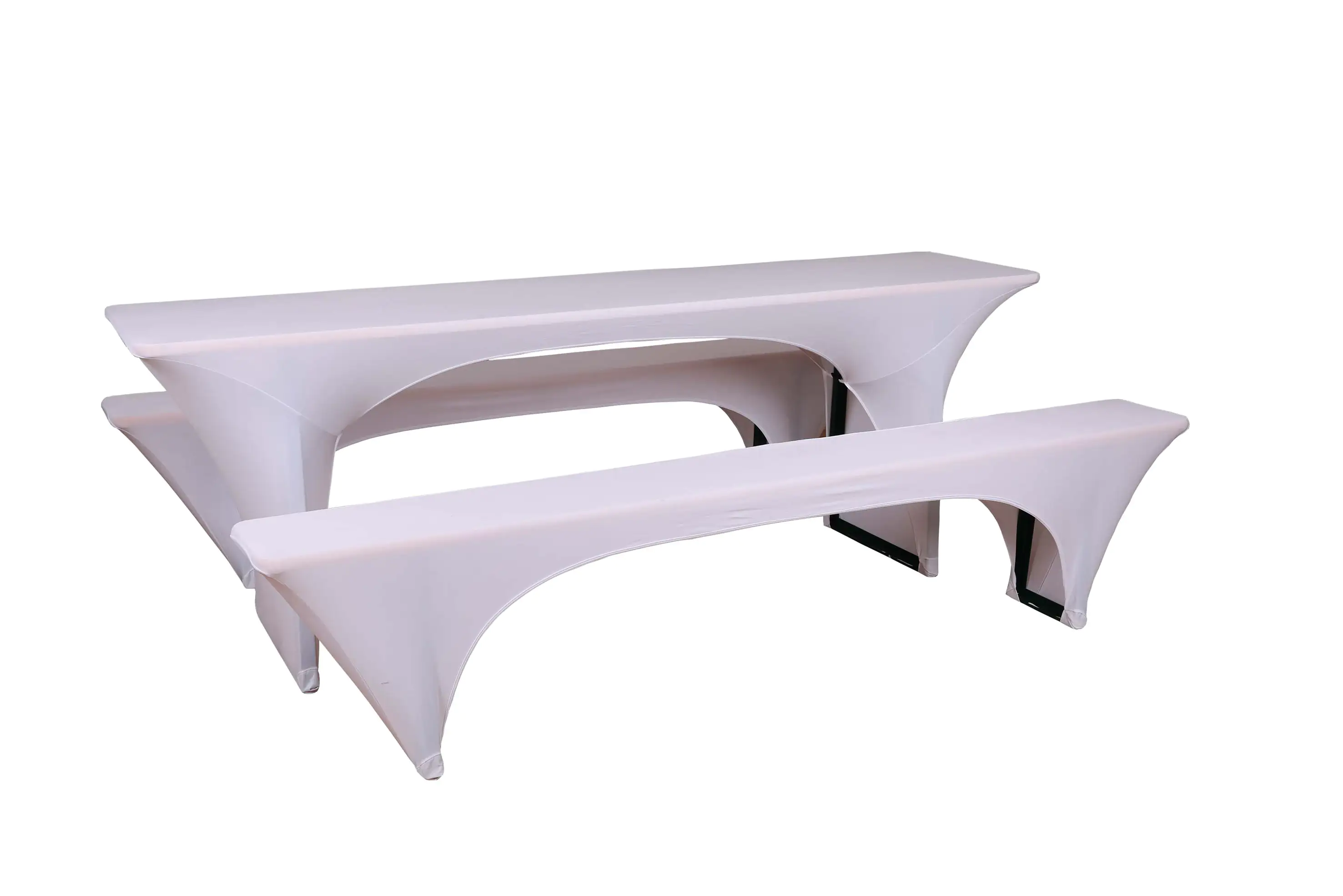 GO-DE Bierzeltgarnitur-Spannhussen 50cm 50 cm x 220 cm x 70 cm, weiß