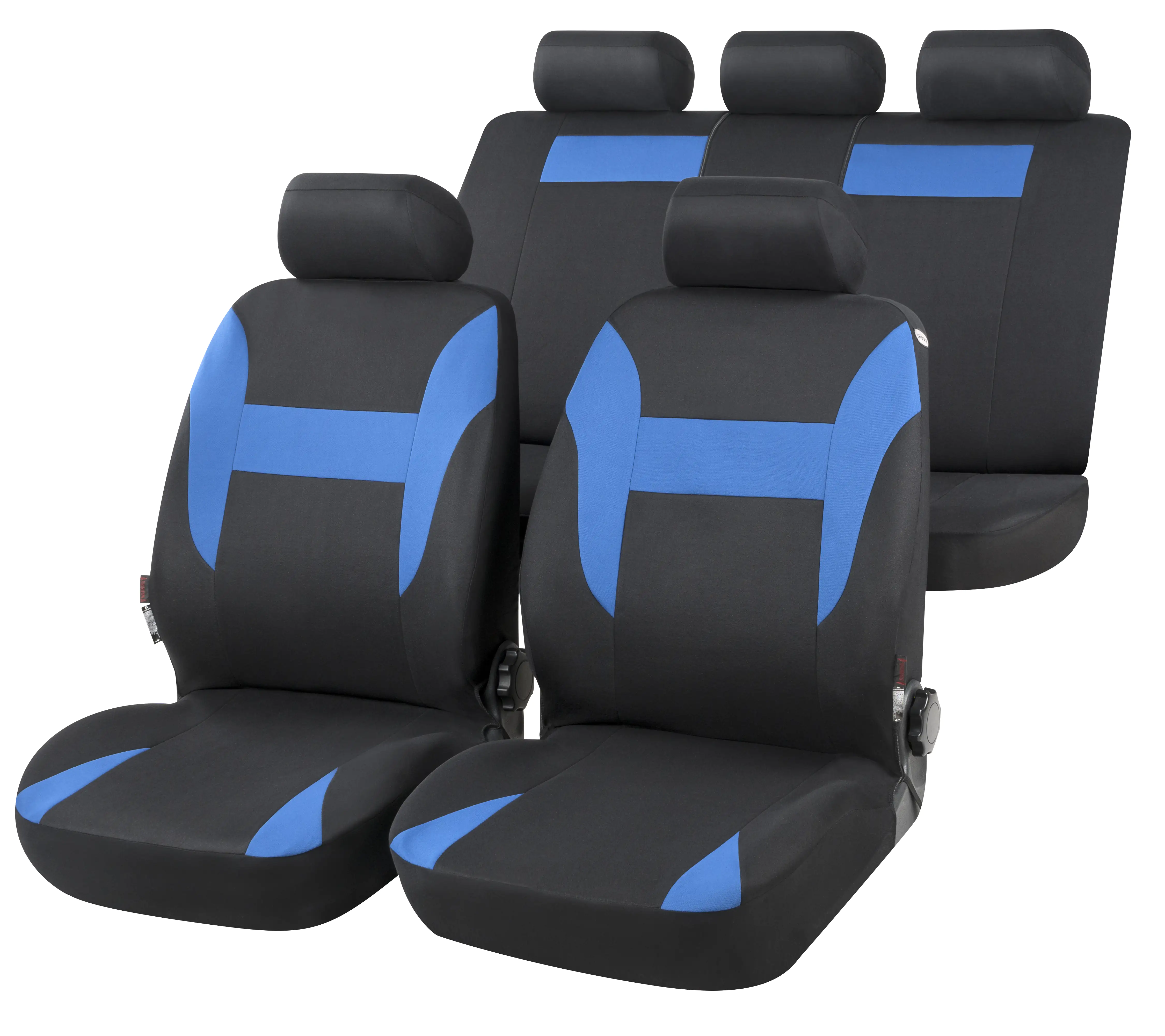 Walser Autositzbezug Nampa Komplett-Set blau schwarz
