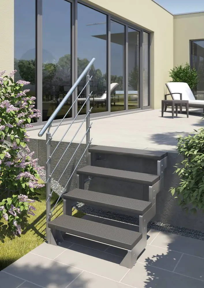 DOLLE Trimax-Stufe für Außentreppe Gardentop anthrazit