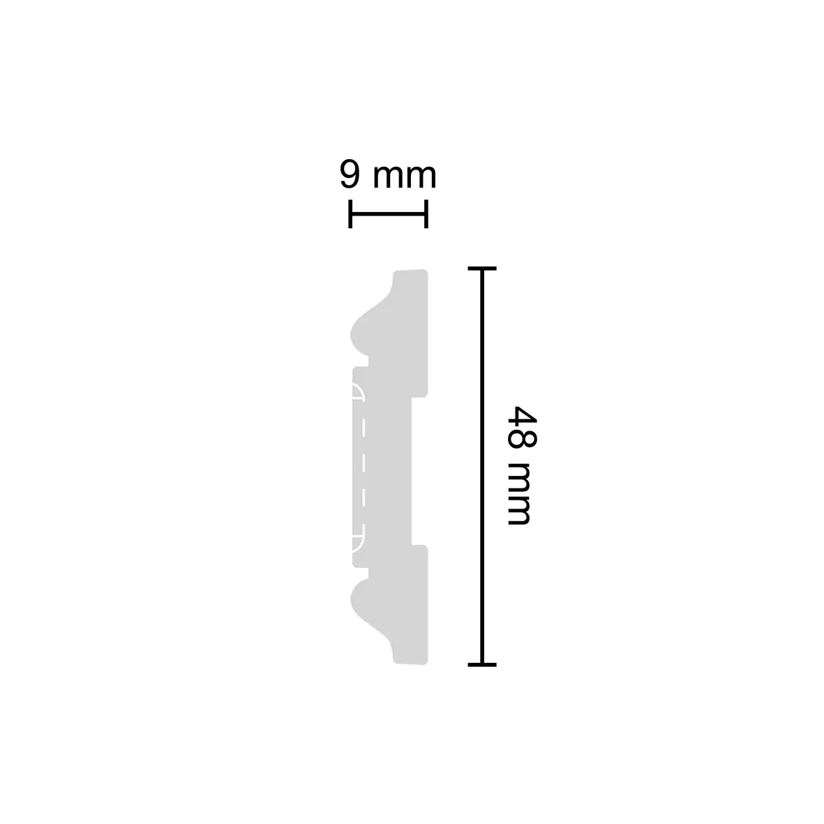 Decosa Zierprofil Ramona, 1 x 1,5 m, selbstklebend