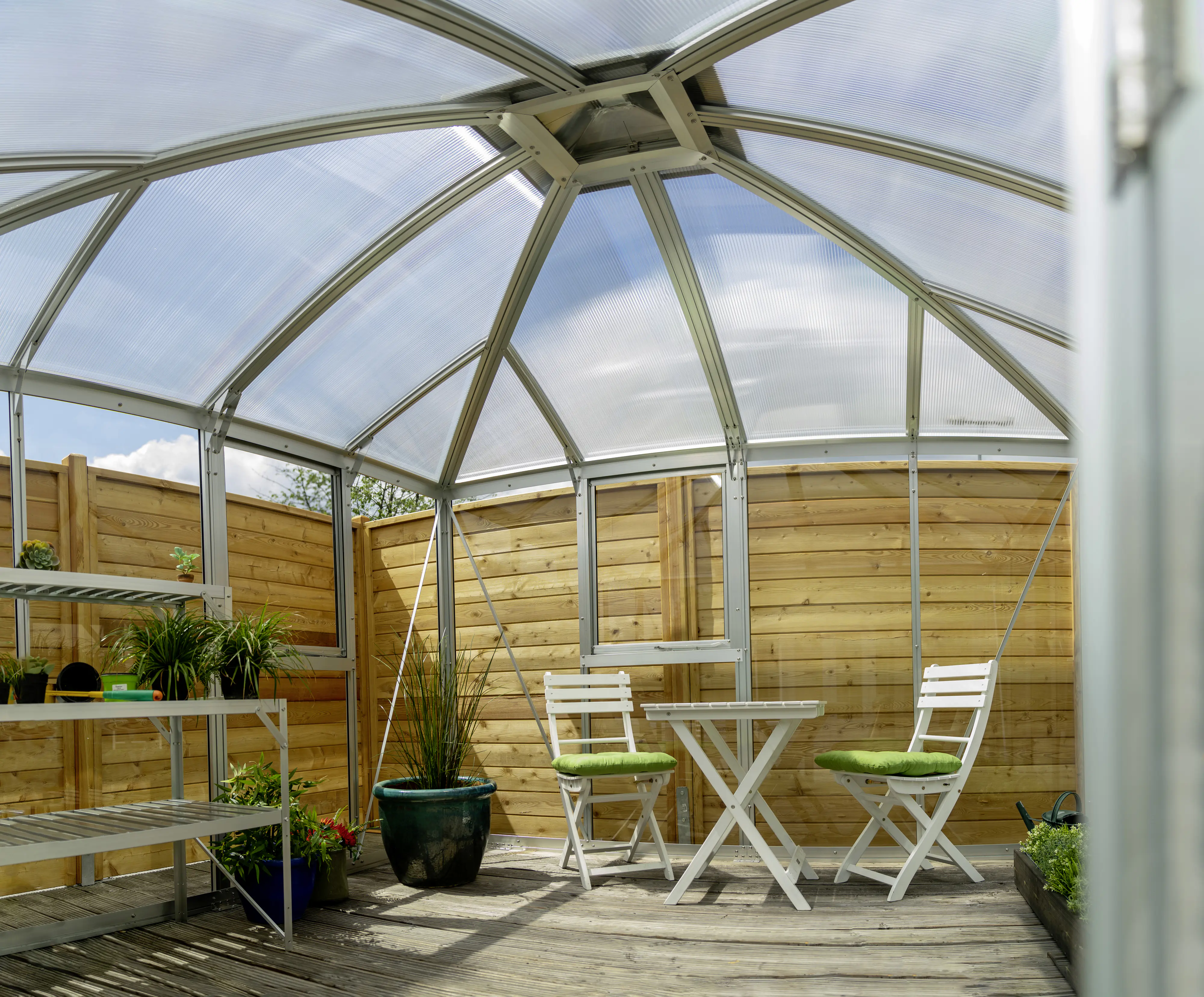 Vitavia Premium-Gewächshaus Minos 10200 317 x 322 cm 3 mm ESG