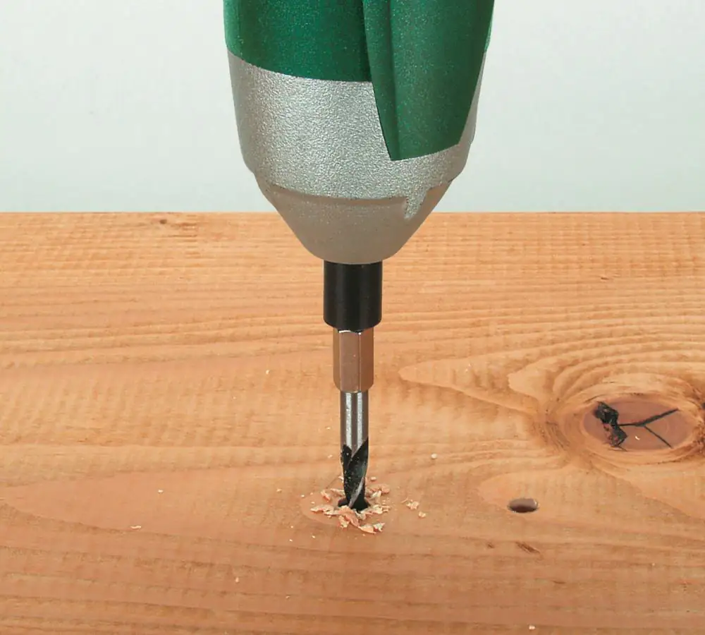 Wolfcraft Holzspiralbohrer CV Sechskant-Schaft 7262000 Ø 4 mm Sechskant