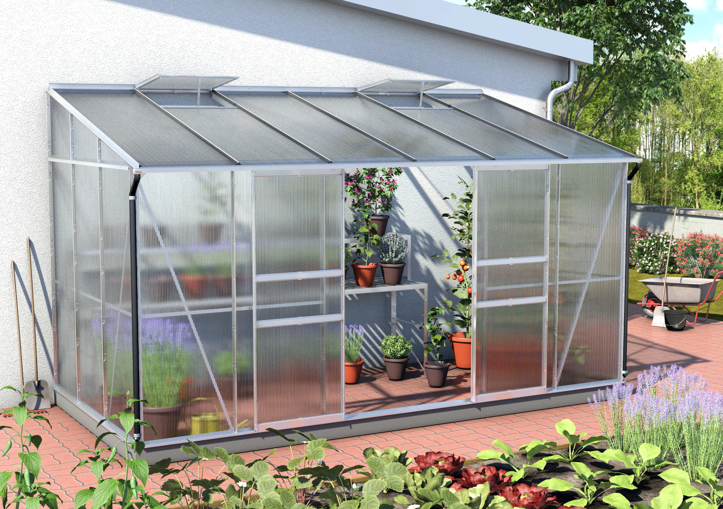 Vitavia Gewächshaus Osiris 7800 190 x 379 cm 4 mm HPK