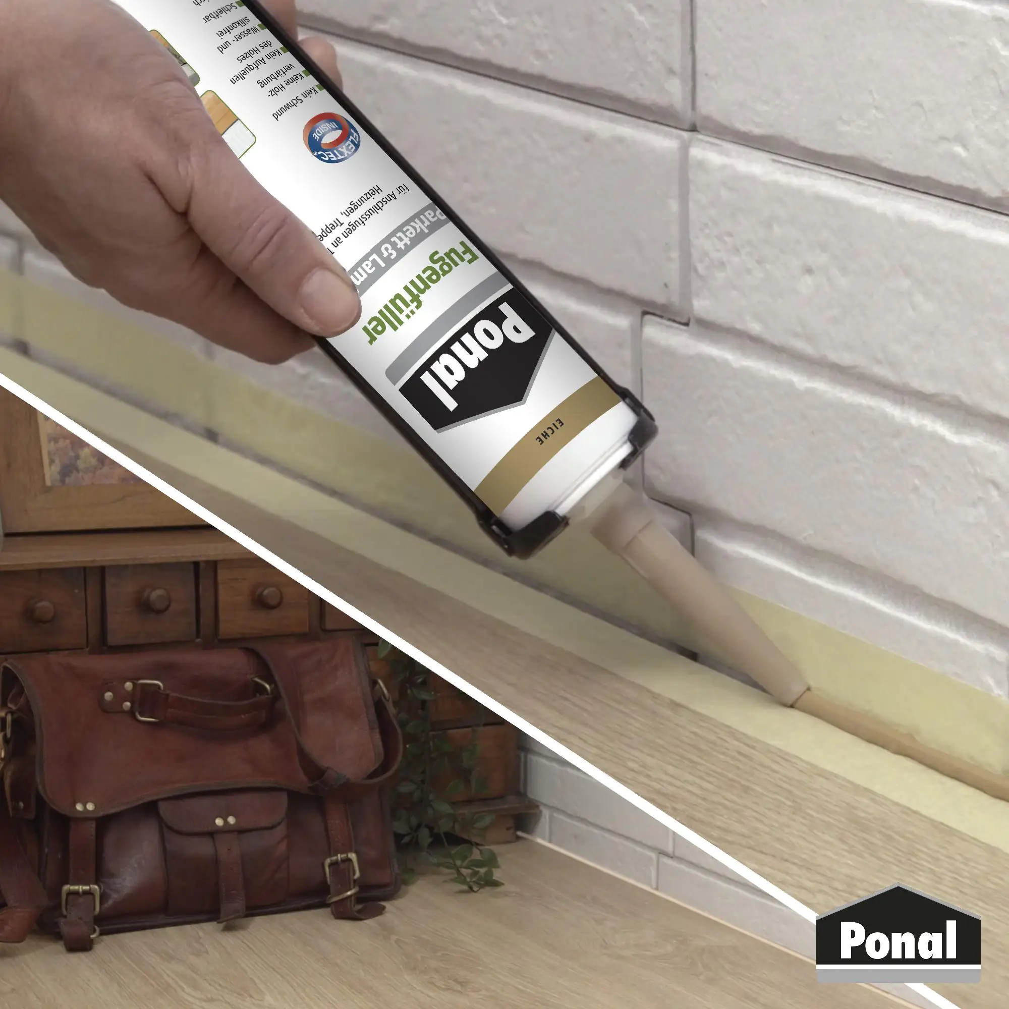 Ponal Fugenfüller Parkett & Laminat 280 ml Kartusche, Eiche