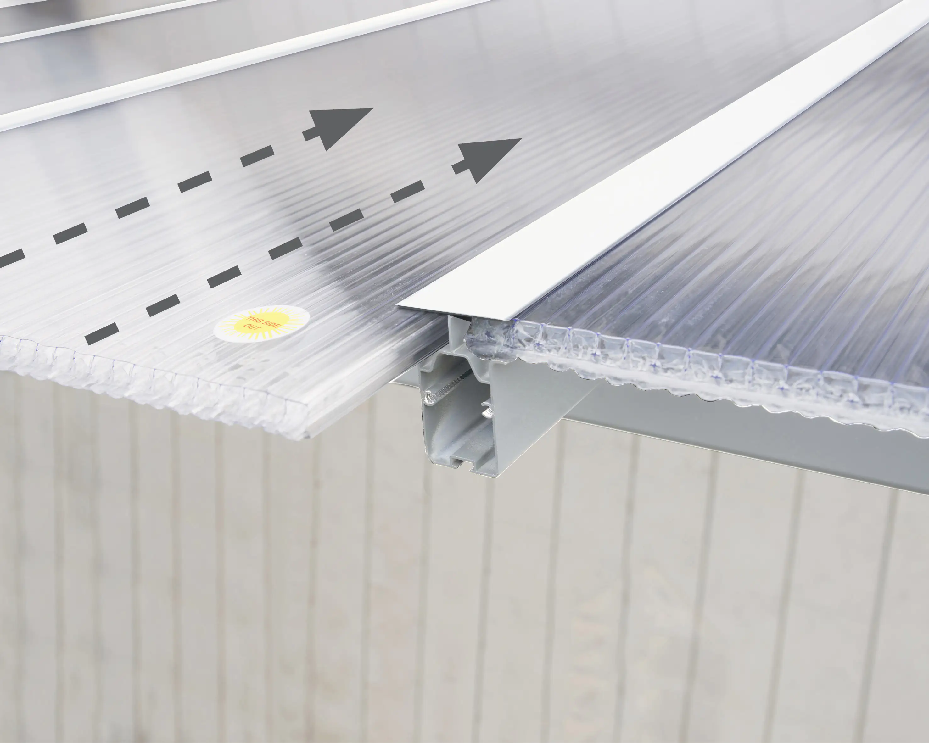 Canopia Terrassenüberdachung Olympia 3x3 weiß