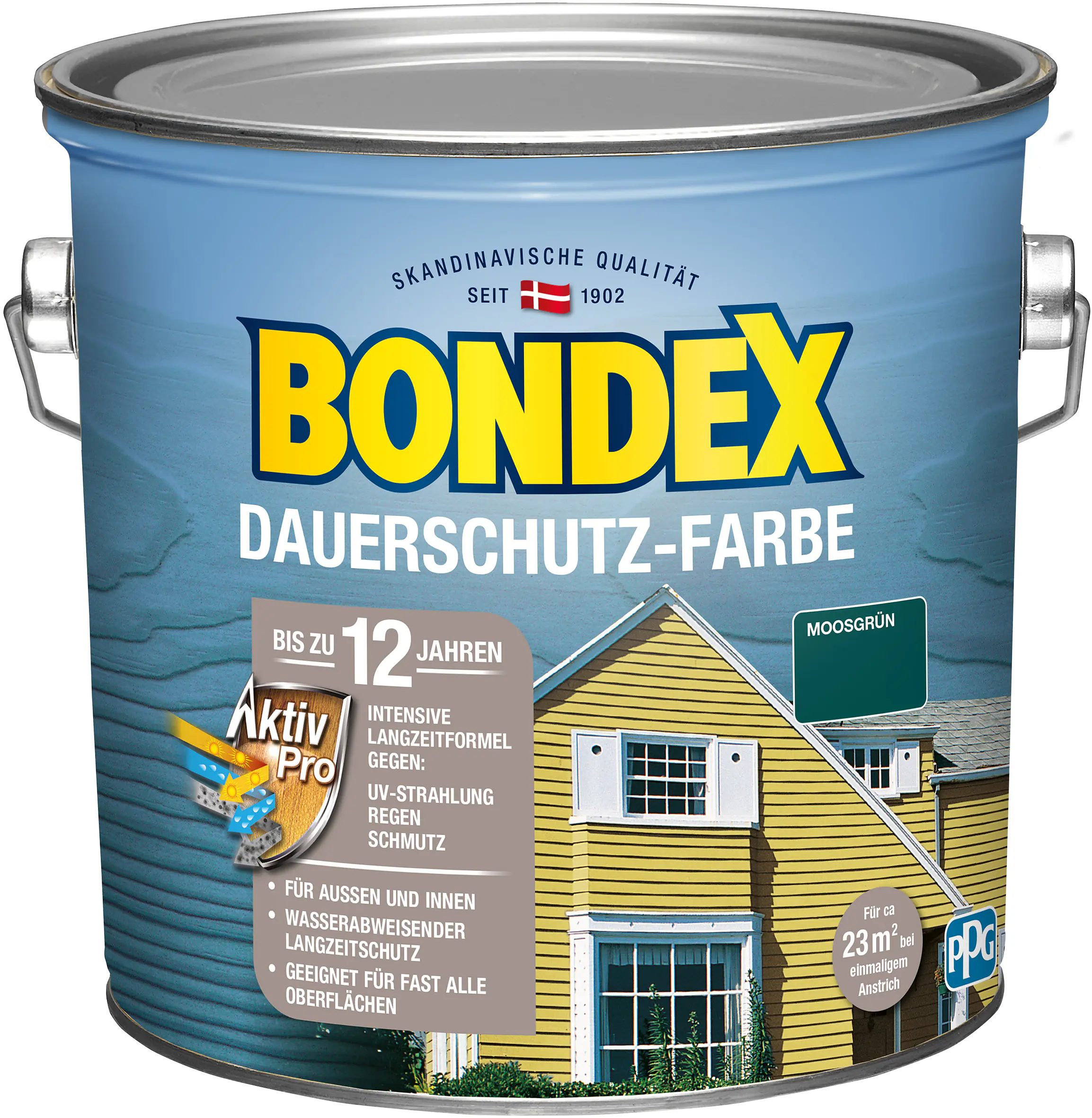 Bondex Dauerschutz-Holzfarbe 2,5 L moosgrün