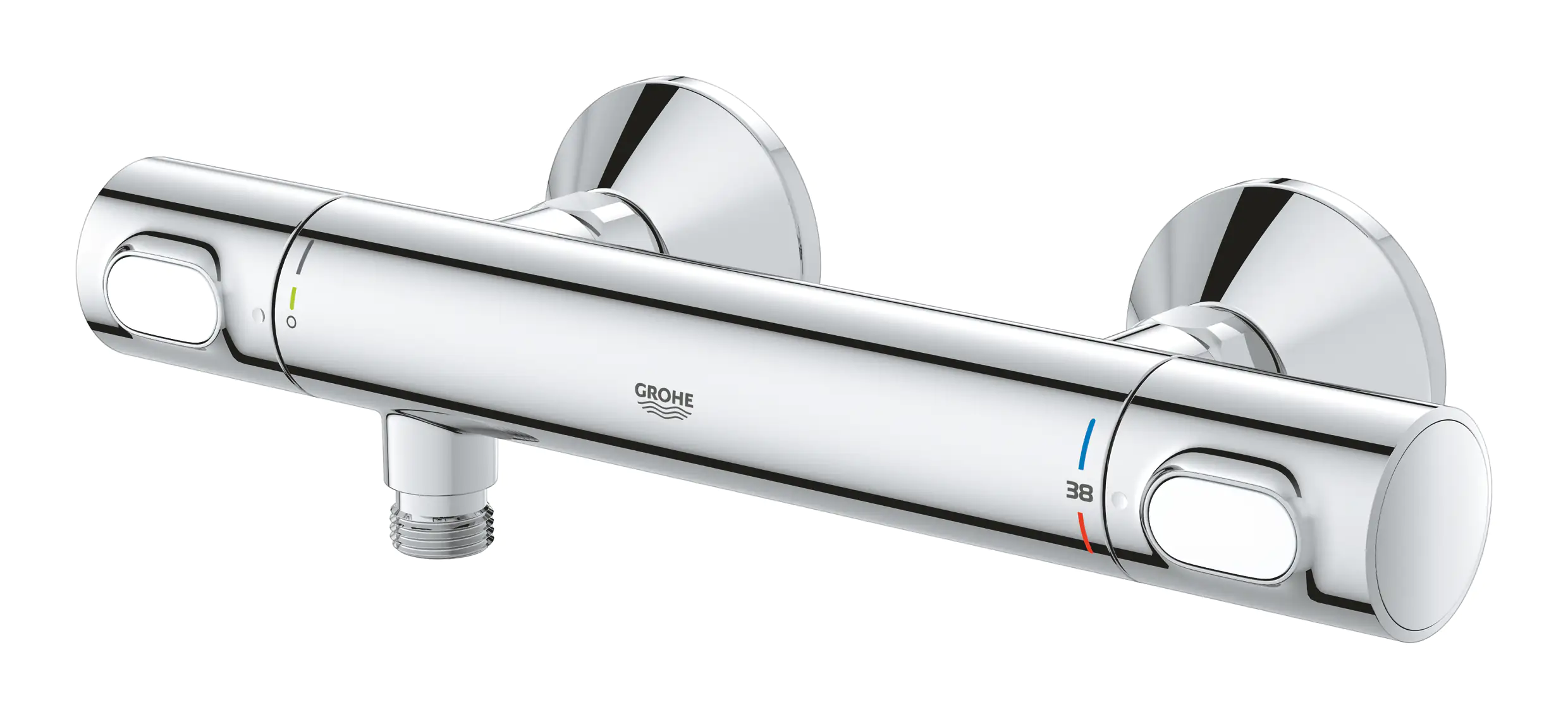 Grohe Brause-Thermostat Precision Flow verchromt