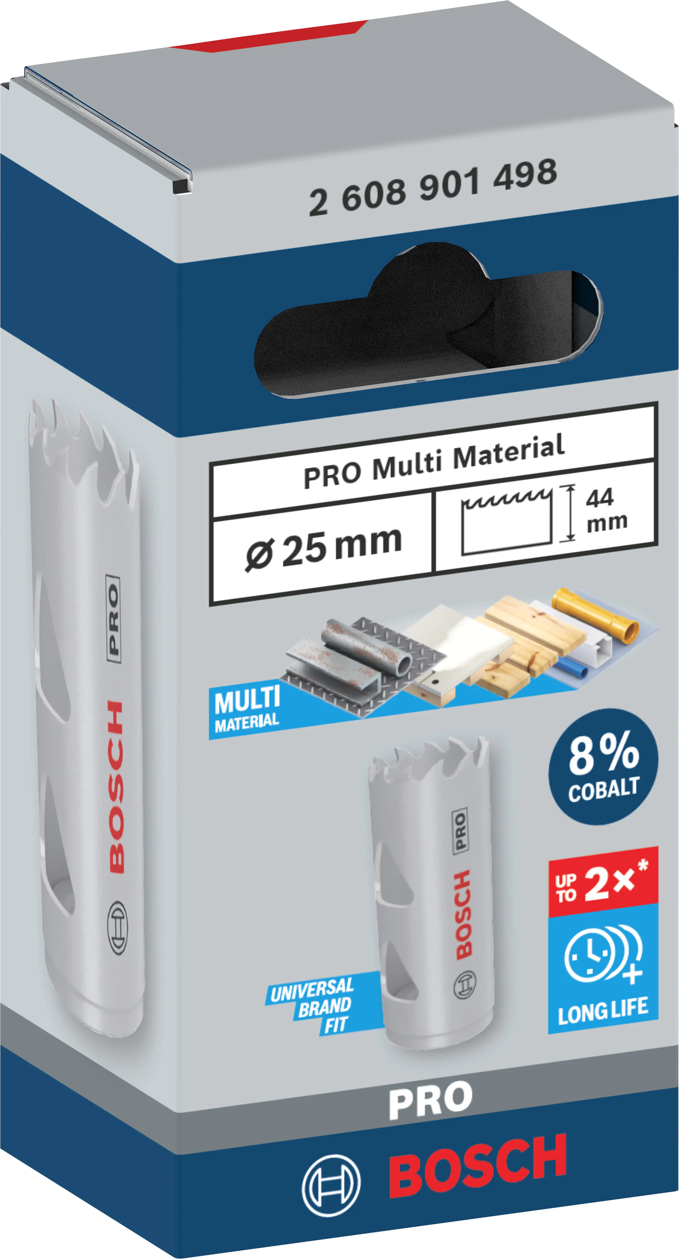 Bosch PRO Multi Material Lochsäge 25 mm mit Gewinde
