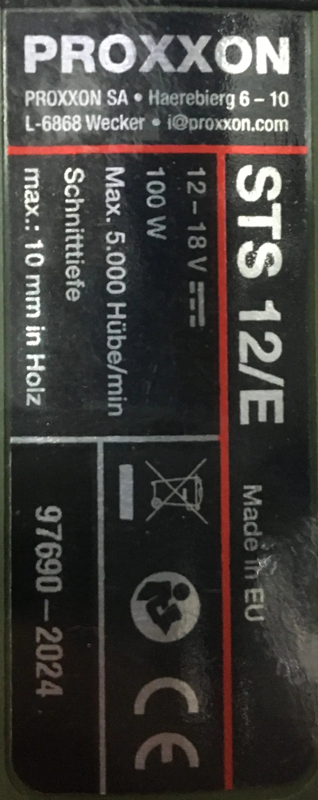 Proxxon Stichsäge STS 12/E 100 W 5000 min-1