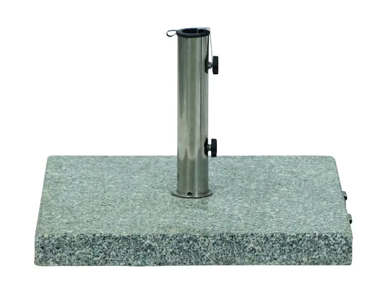 Siena Garden Granitständer eckig 45 kg, mit Griff und Rollen