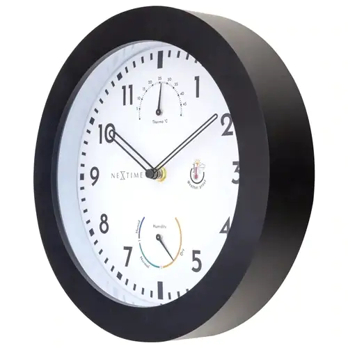 Nextime Außenwanduhr Daisy Ø 25,5 cm