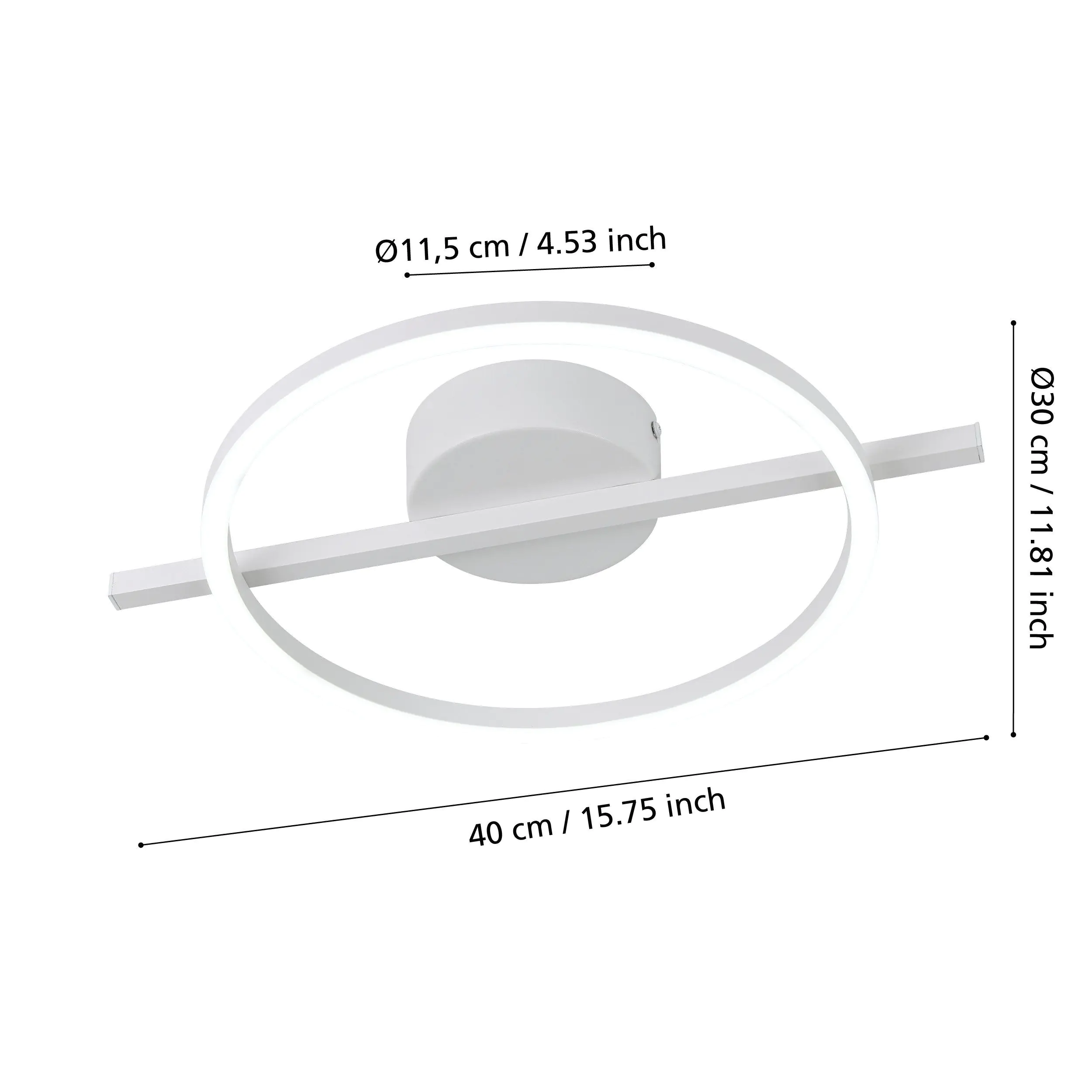 Eglo LED Deckenleuchte Amandolo 17W, 1900 lm, 2700-6500K, CCT