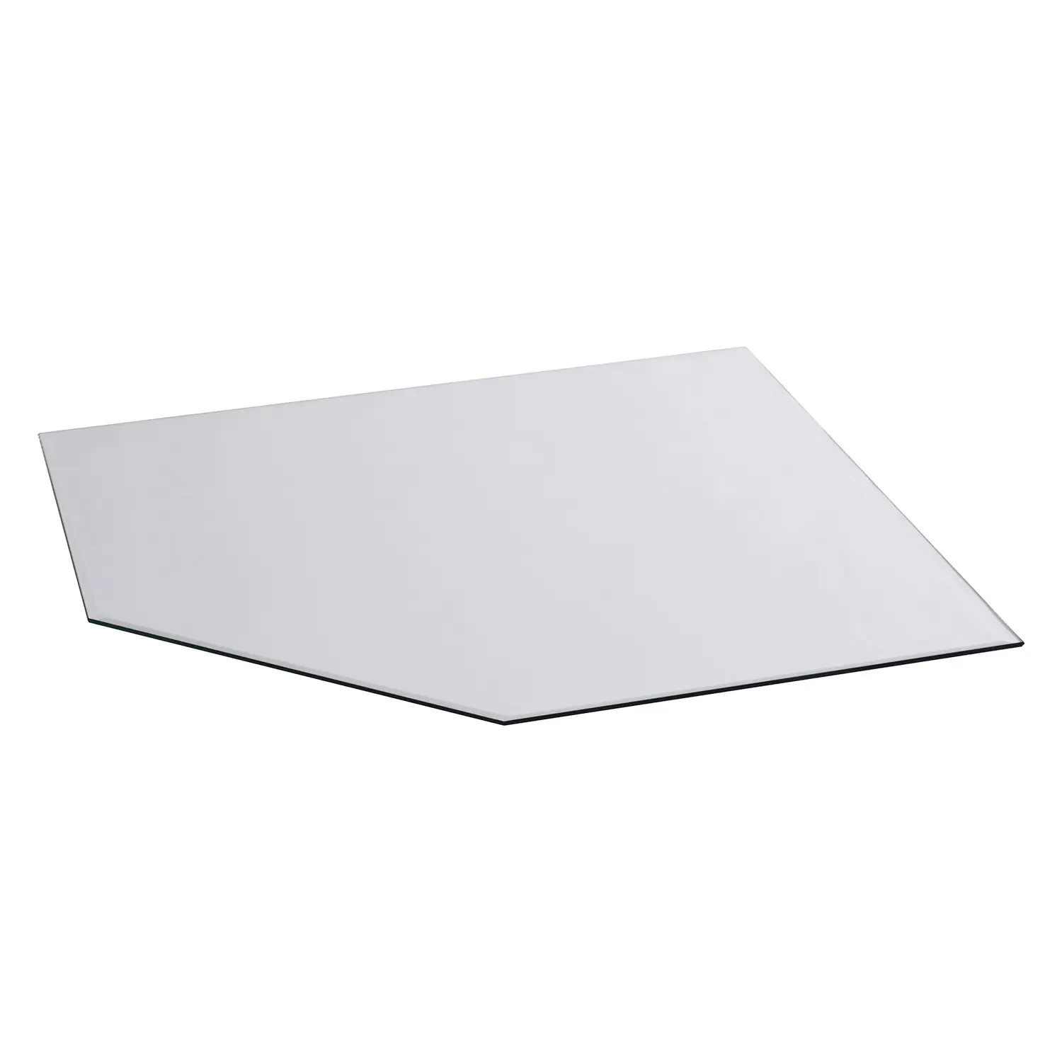 FireFix Bodenplatte Glas 100 x 100 cm Vieleck Funkenschutzplatte