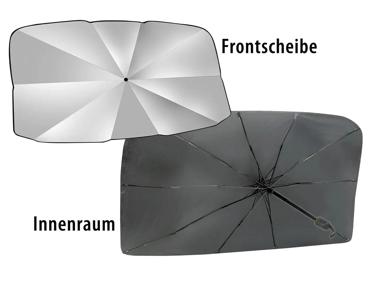 Cartrend Sonnenschirm für Frontscheibe 135 x 71 cm 