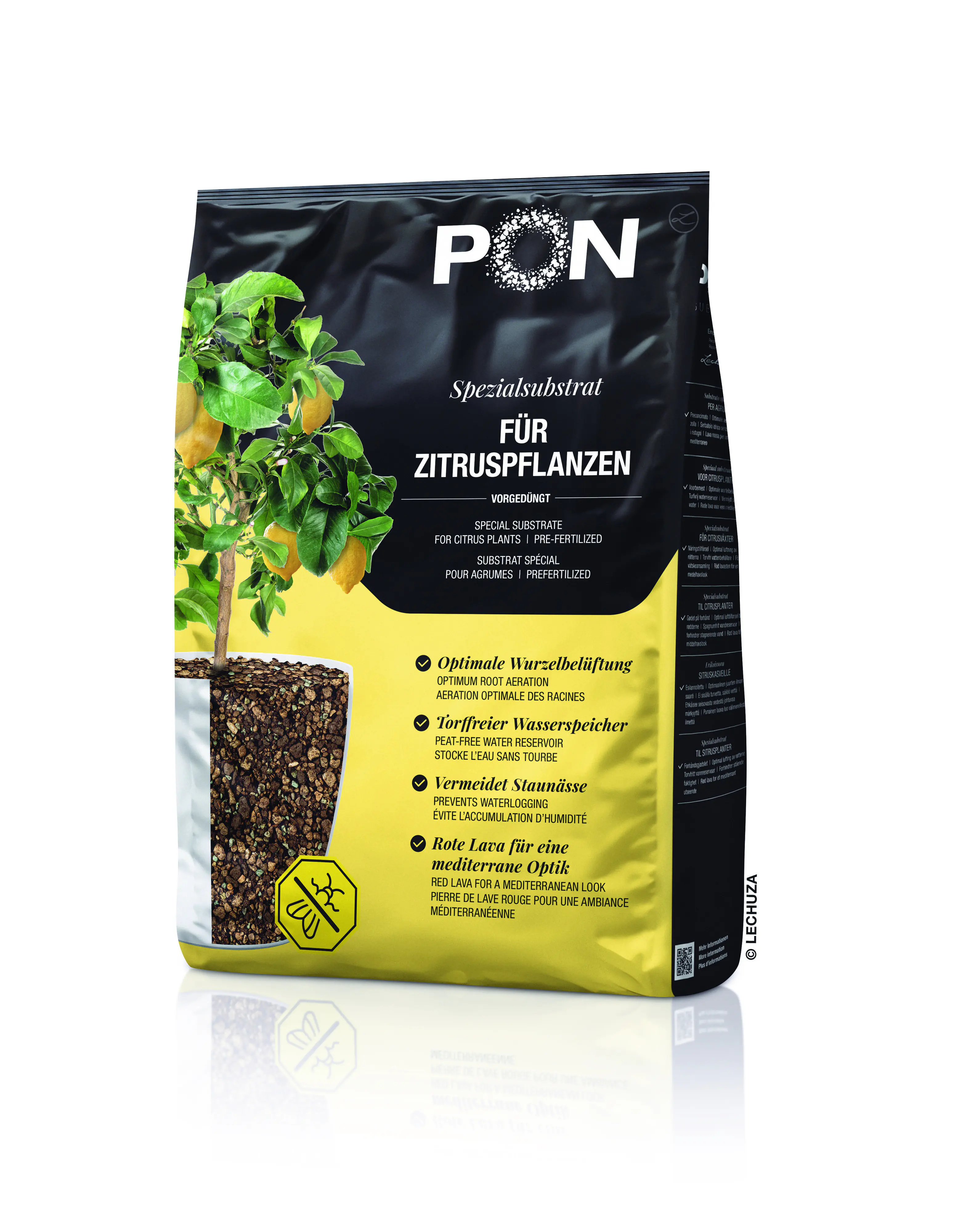 Lechuza Citruspon Pflanzsubstrat für mediterrane Pflanzen 12 L torffrei