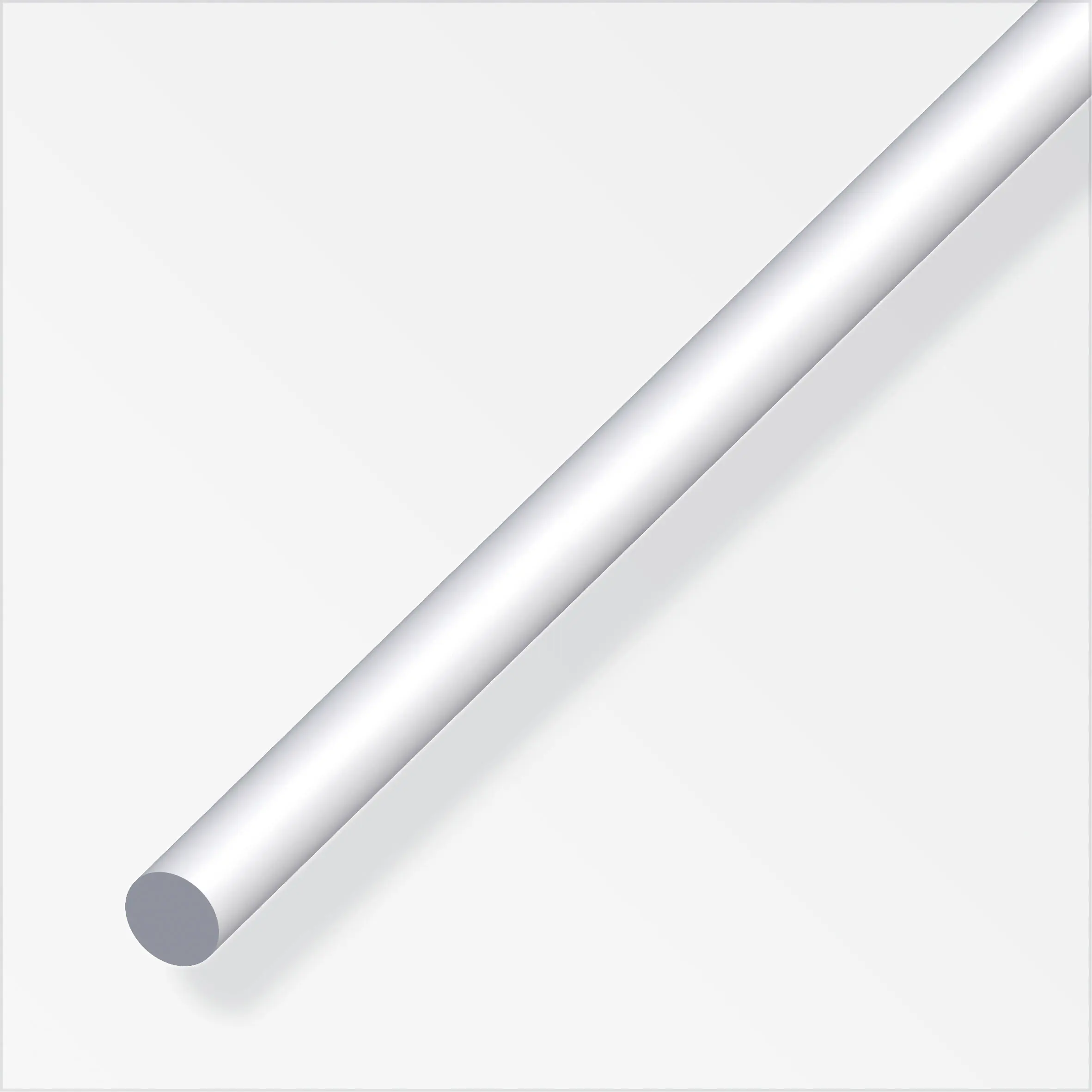 alfer Rundstange Aluminium eloxiert silber