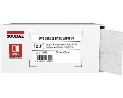 Soudal Fensterdichtband SWS Outside Standard 30 m x 10 cm schwarz
