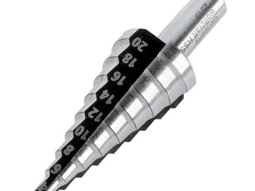 Wolfcraft Stufenbohrer Rundschaft HSS Ø 8 - 30 mm