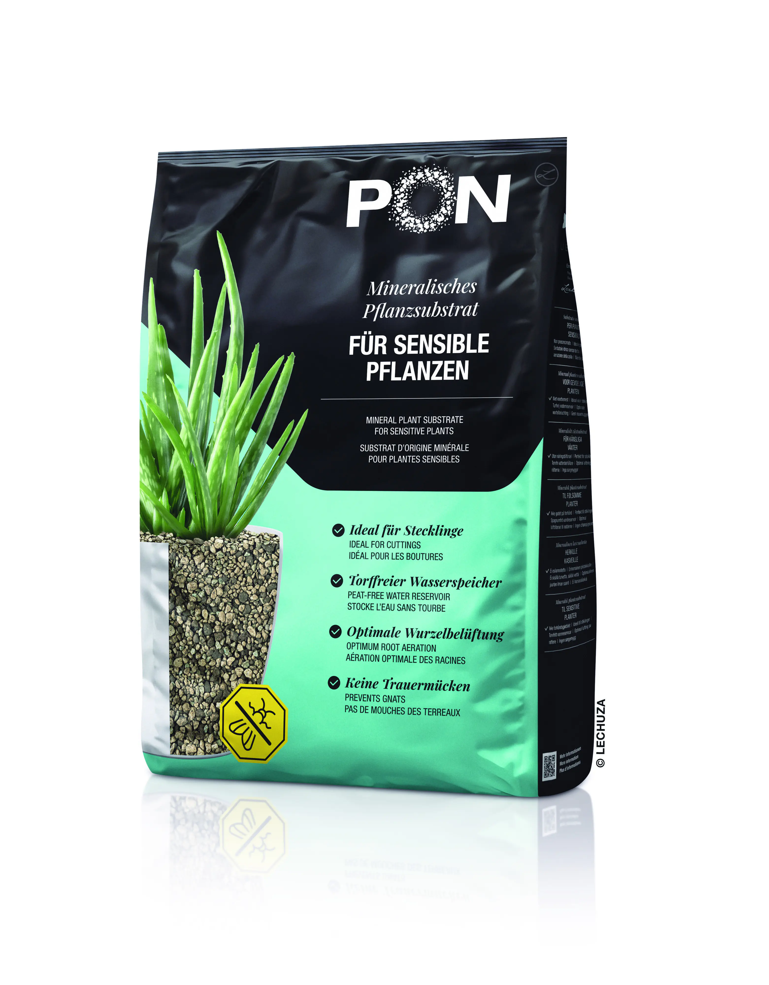 Lechuza Basicpon Pflanzsubstrat für empfindliche Pflanzen 12 L torffrei