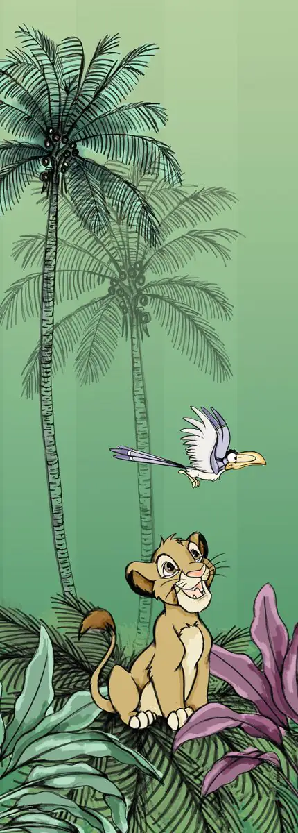 Komar Vlies Fototapete Jungle Simba 100 x 280 cm 