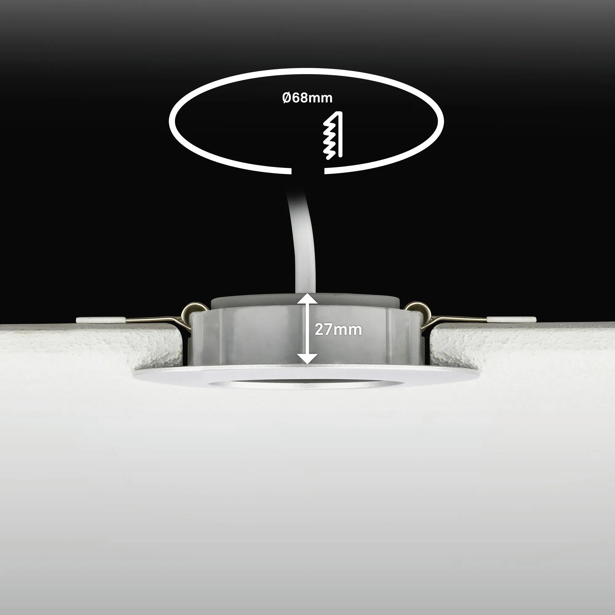 Briloner LED Einbauleuchten Dimara Ø 9 x 3 cm warmweiß/neutralweiß chrom dimmbar 3er-Set