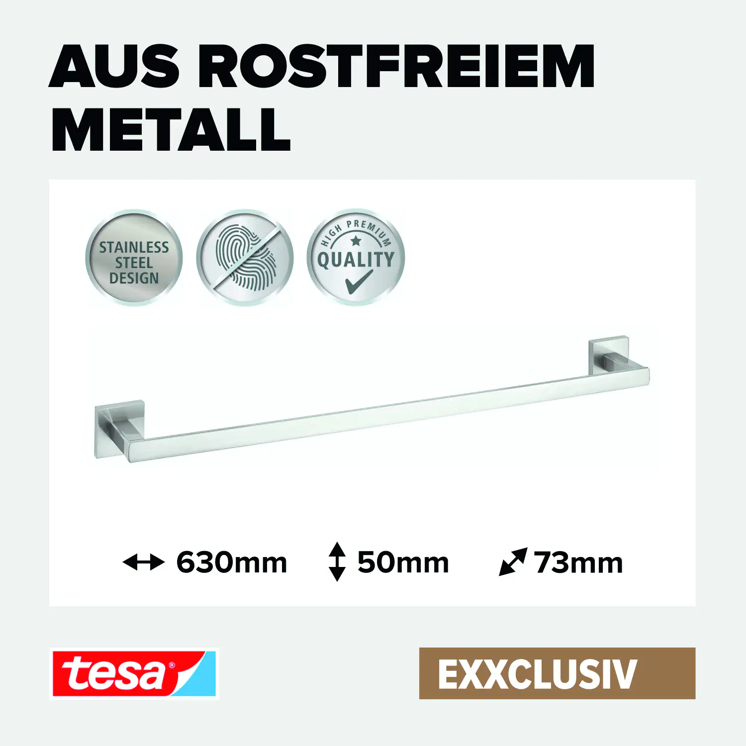 Tesa Handtuchstange EXXCLUSIV zum Kleben