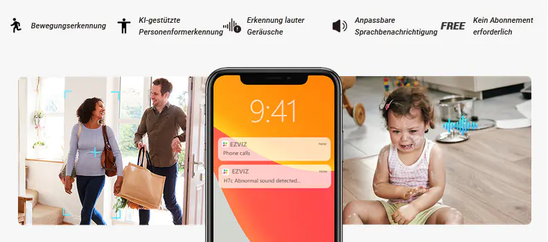 Ezviz WLAN Indoor Überwachungskamera H7c Dual