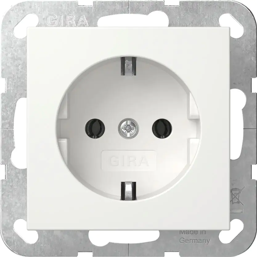 Gira Steckdose ST 55 reinweiß matt 418827