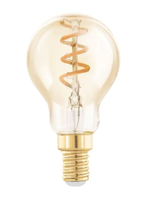 Eglo LED Leuchtmittel Birne E14 4W amber