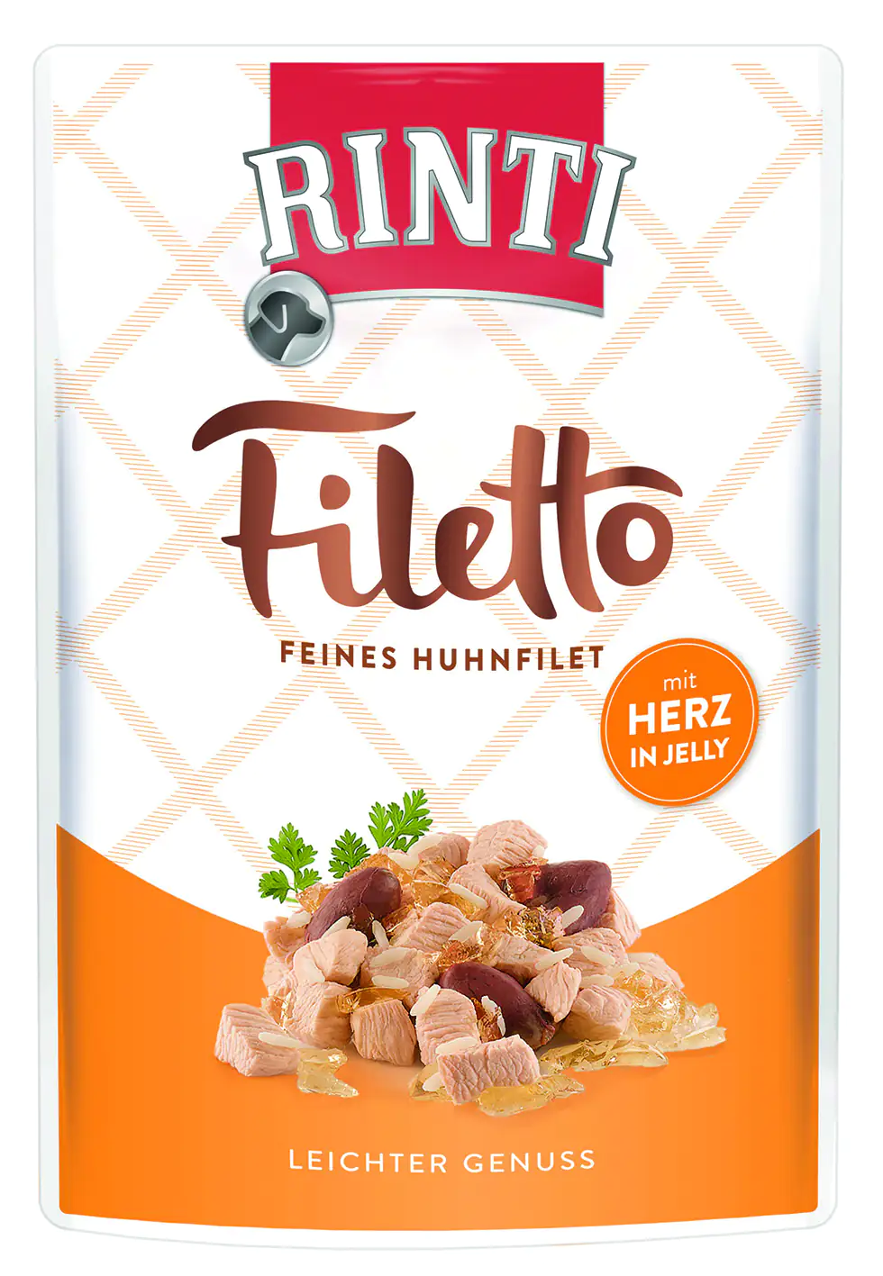 Rinti Filetto Hundenassfutter Adult 100 g Huhnfilet & Herz