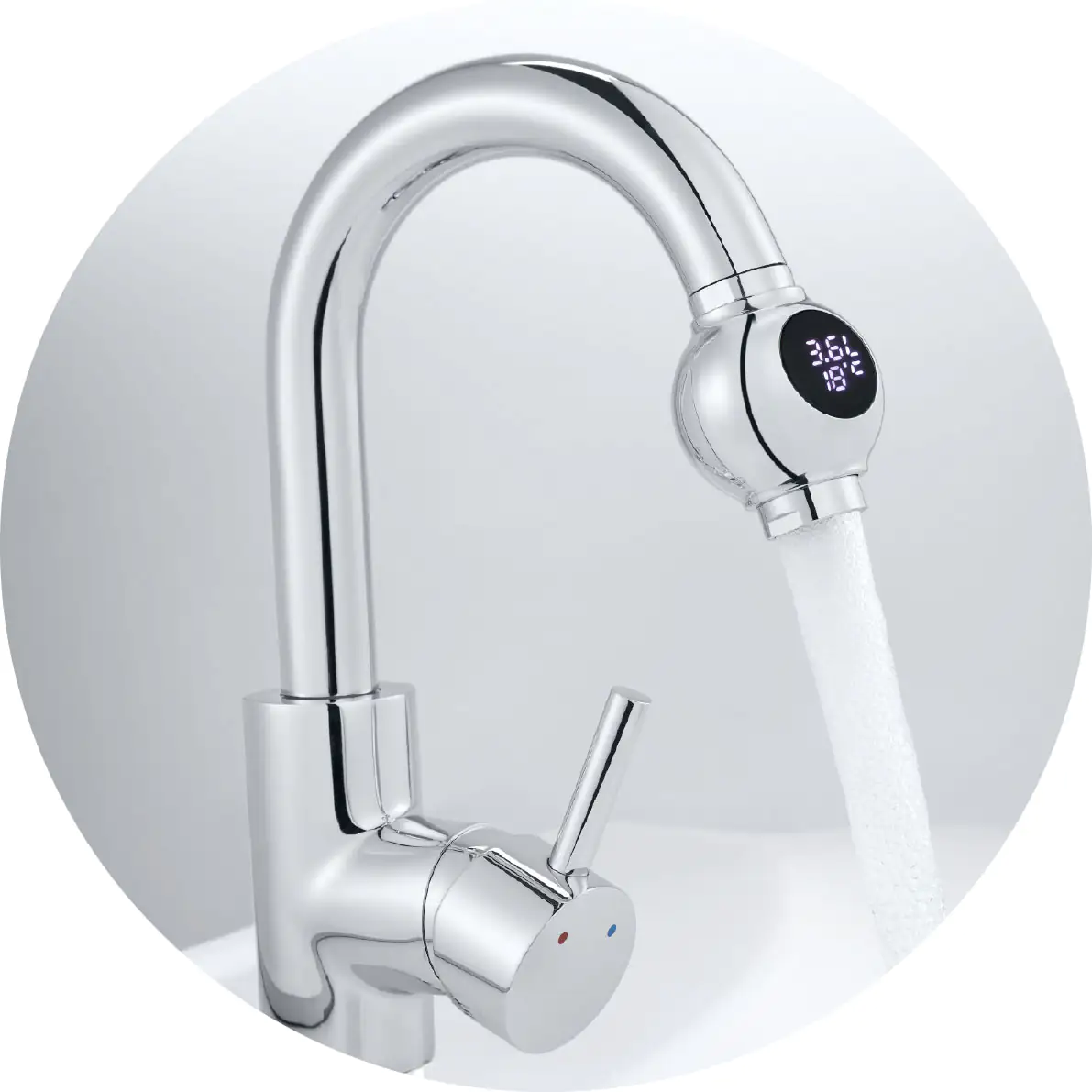 Neoperl Wassersparregler Wasserverbrauchsanzeige Control M22/M24