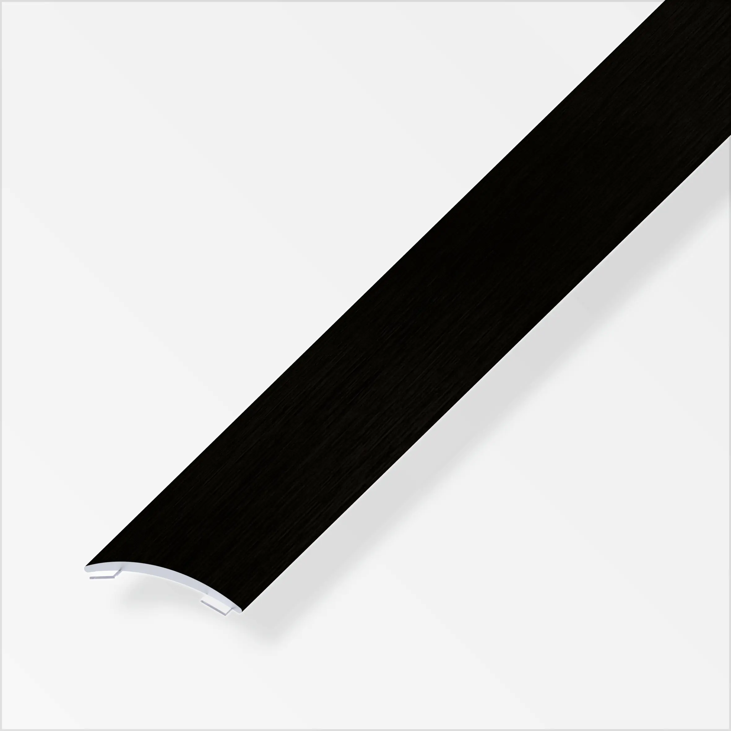 alfer Übergangsprofil 2 m, 30 x 5 mm Aluminium eloxiert gebürstet schwarz
