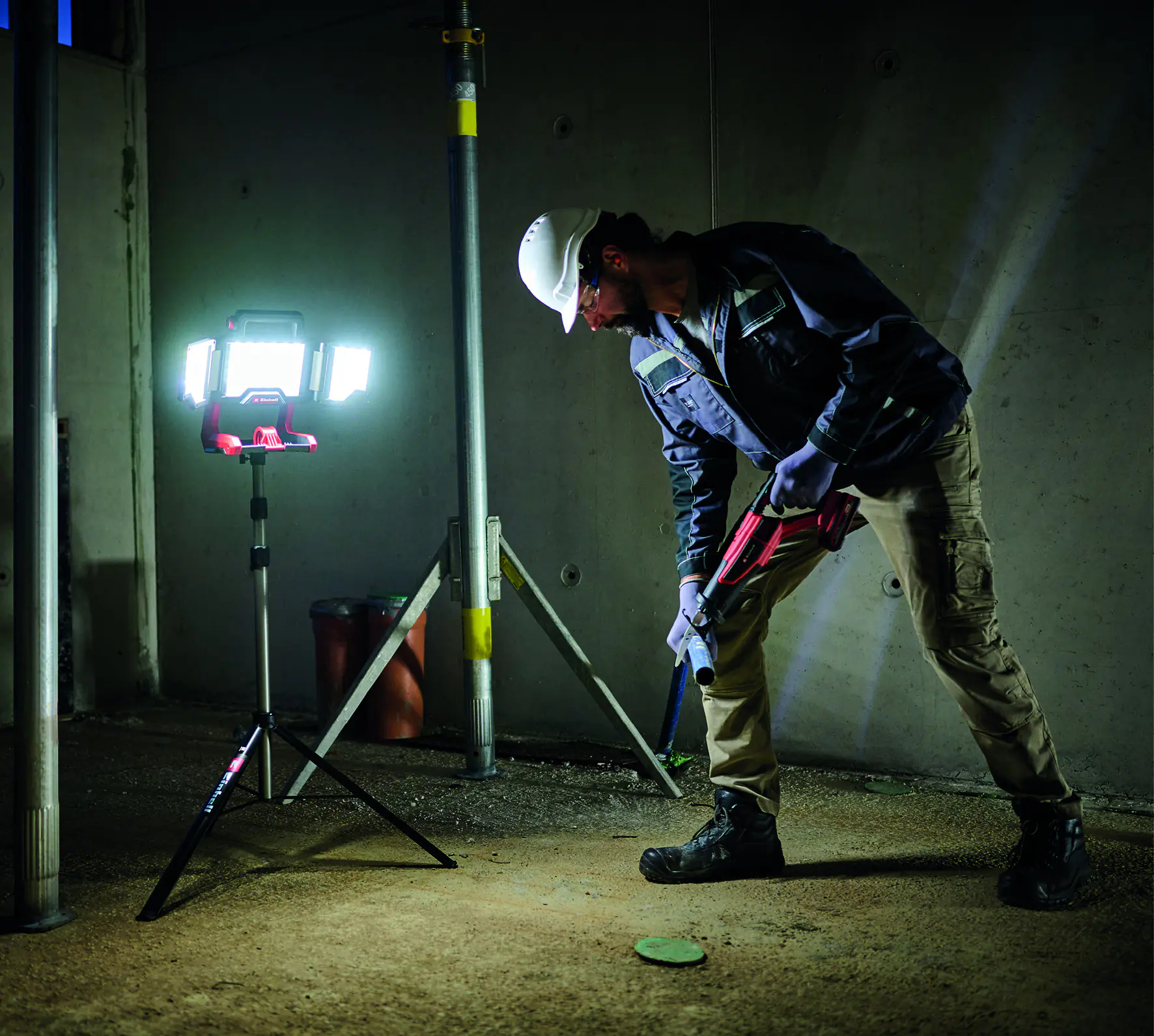 Einhell Teleskop-Stativ Tripod 85-170 cm für Laser und Leuchten