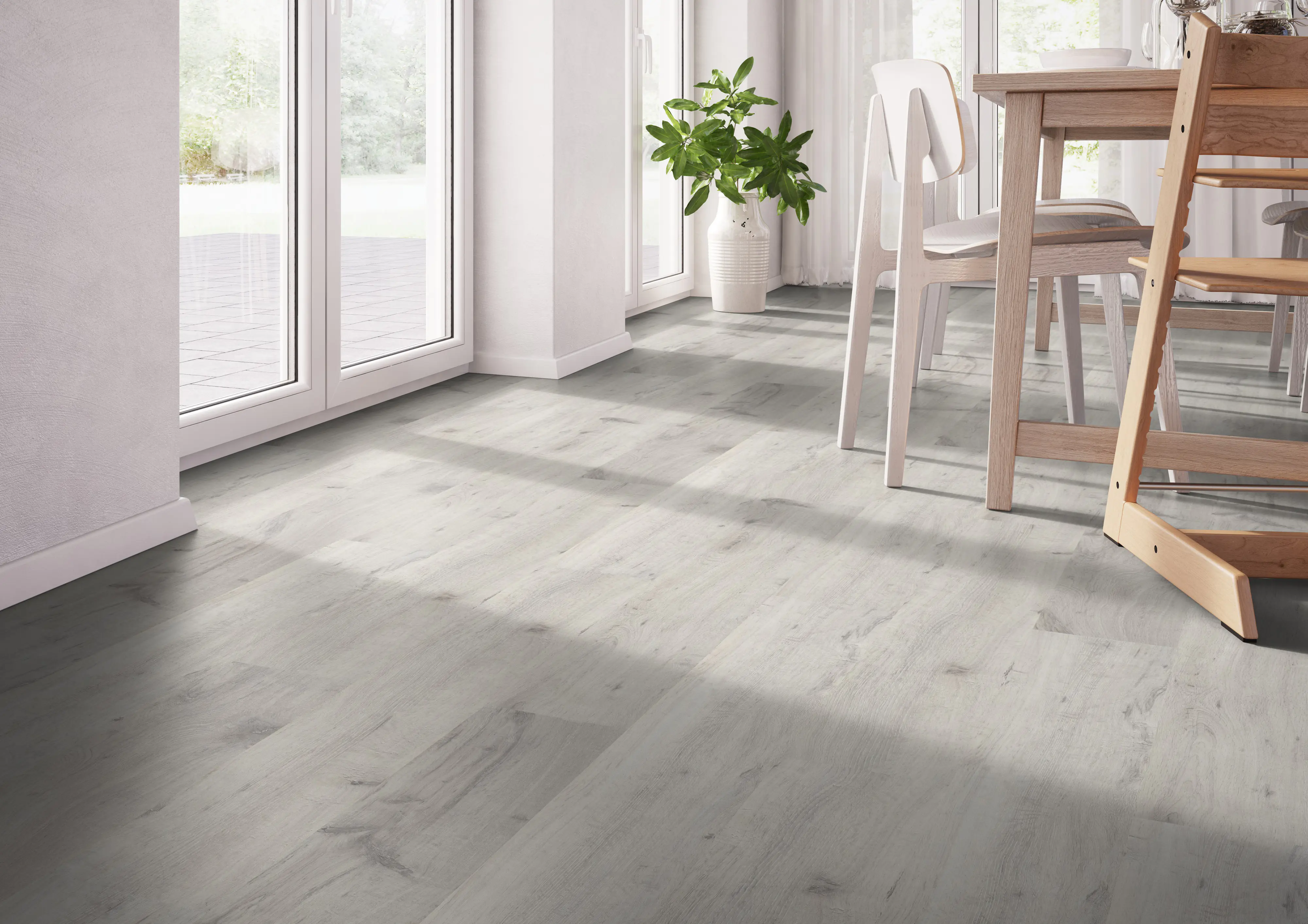 Classen Laminat Edition 7 128,6 x 19,4 cm 7 mm Eiche Amundsen weiß