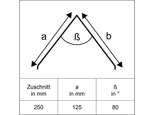 Sarei Firstblech 2000 x 250 mm natur