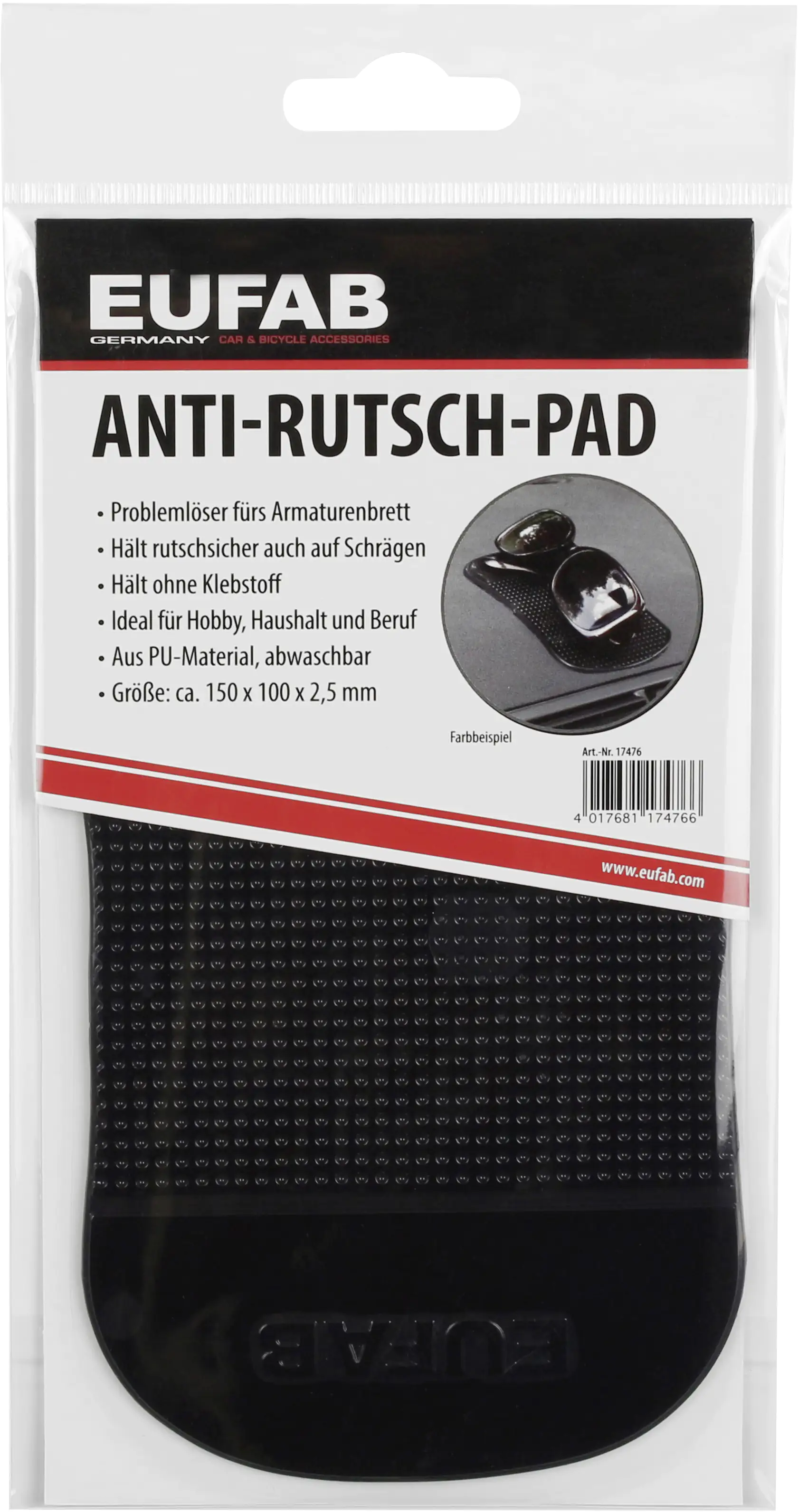 EUFAB Anti-Rutsch Pad 15,5x10x0,25cm