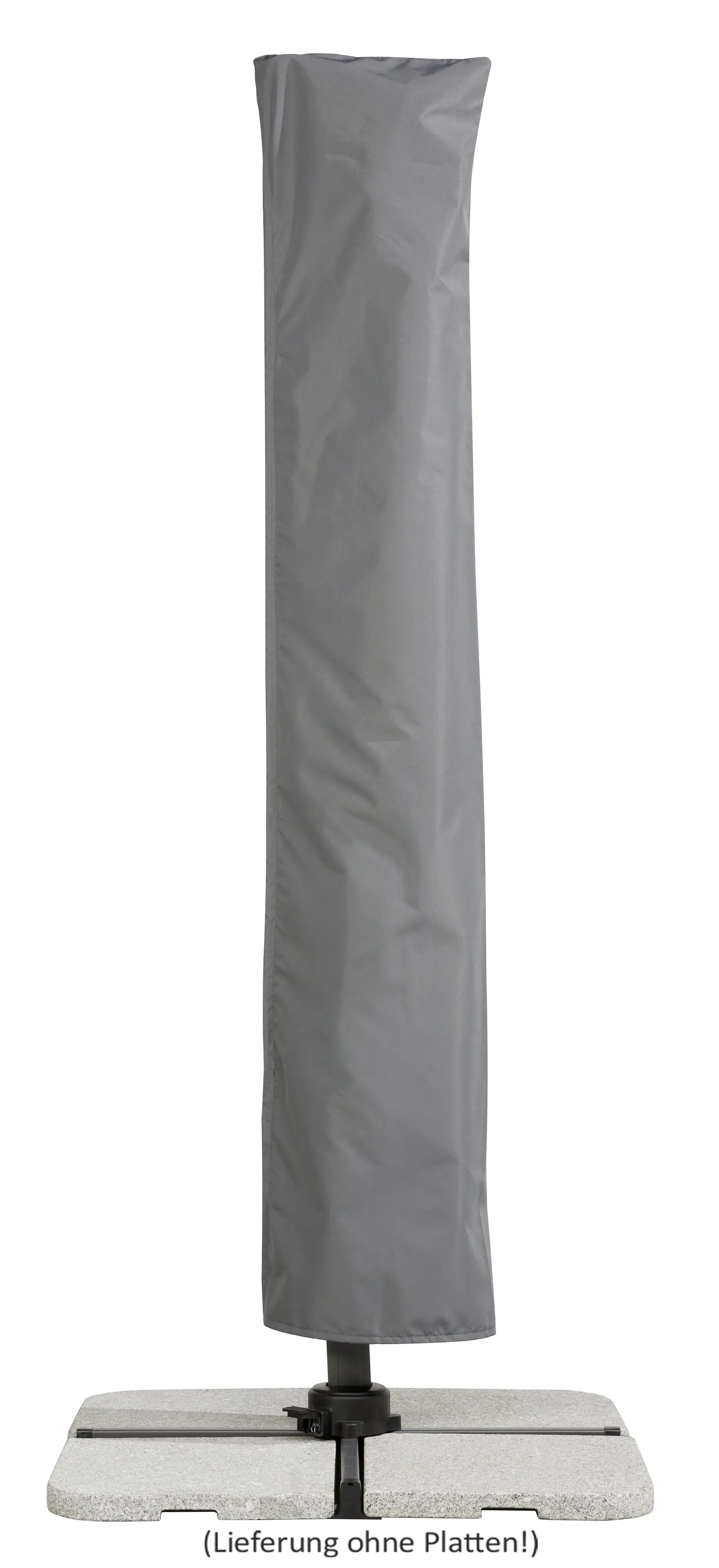 Schneider Ampelschirm Rhodos Twist natur 350 x 260 cm inkl. Sonnenschirmhülle