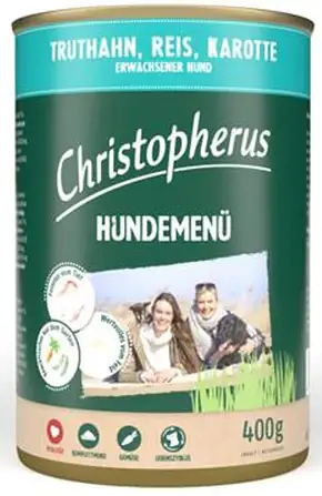 Christopherus Hundenassfutter getreidefrei 400 g Truthahn