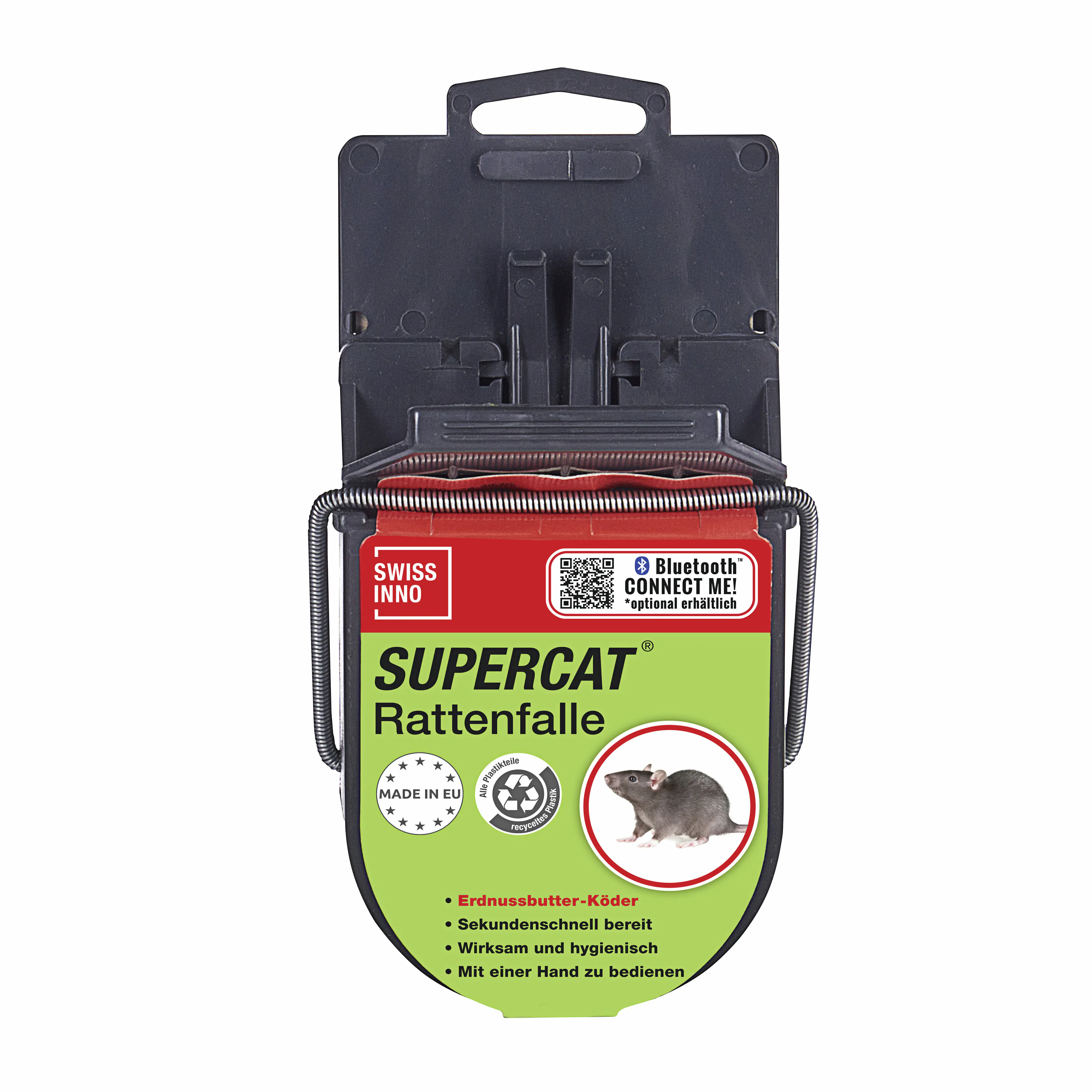 Swissinno SuperCat Rattenfalle  inkl. Erdnussbutter-Köder