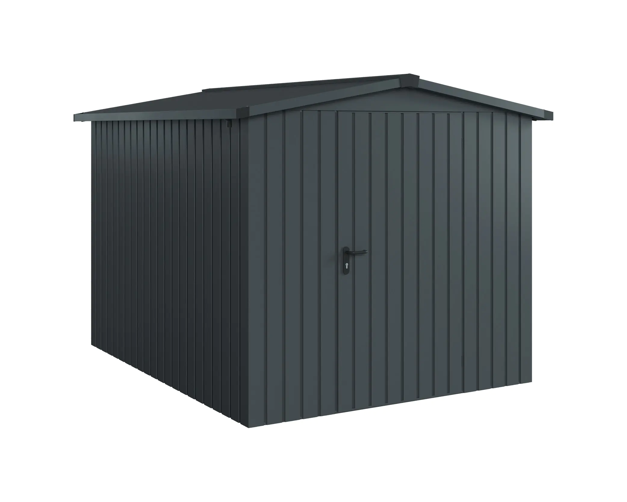 EcoStar Metallgerätehaus Euroline ESD6 anthrazit 214 x 262 cm 1-flg.