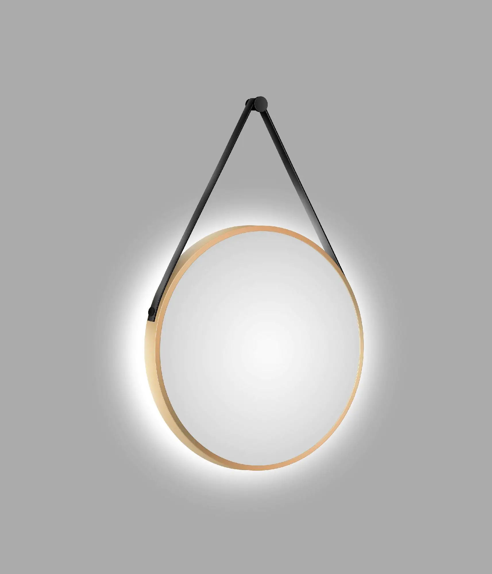 DSK LED Lichtspiegel Silver Barbier Ø 50 cm gold
