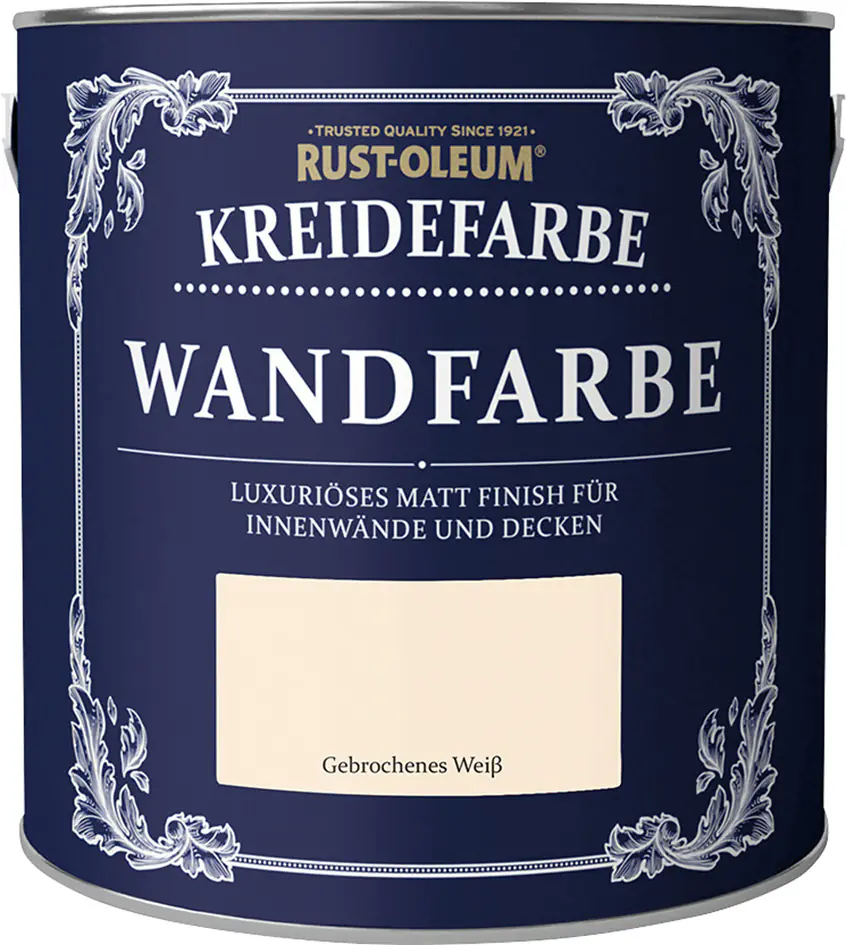 Rust-Oleum Kreidefarbe Wandfarbe 2,5 L gebrochenes weiß